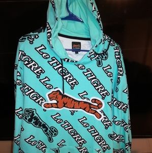 LE TIGRE MINT BLACK HOODIE BIG LOGO